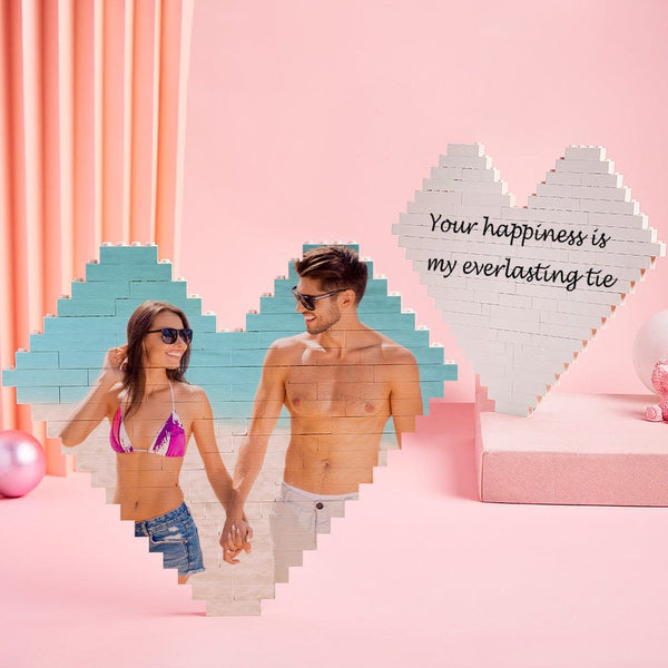Personalized Brick Puzzles Photo Block Gifts for Lovers