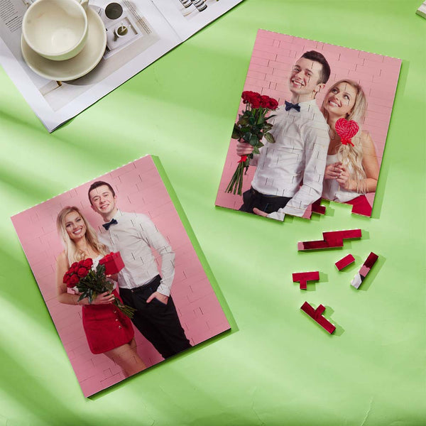 Personalized Brick Puzzles Photo Block Gifts for Lovers