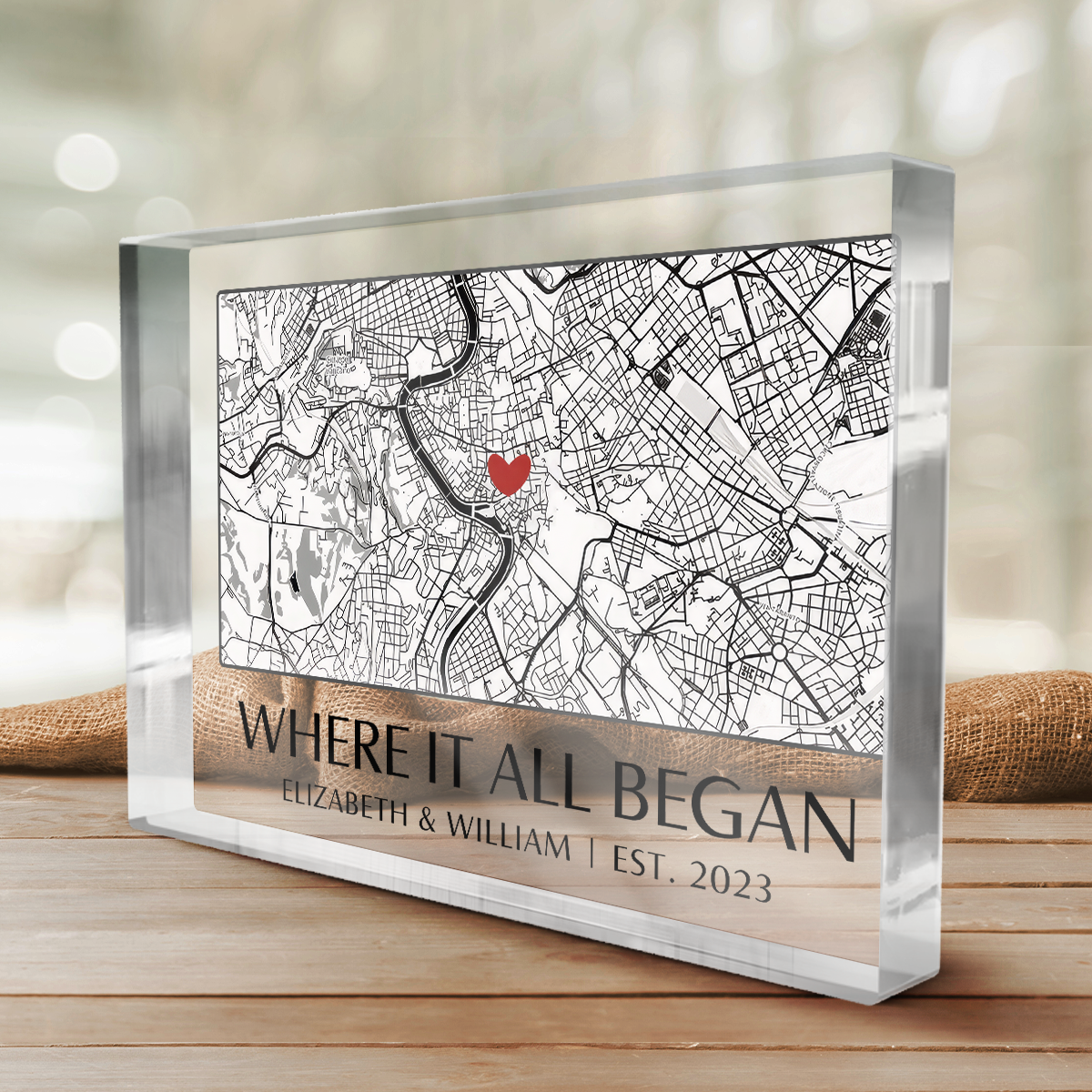 Where It All Began - Personalized Acrylic Plaque