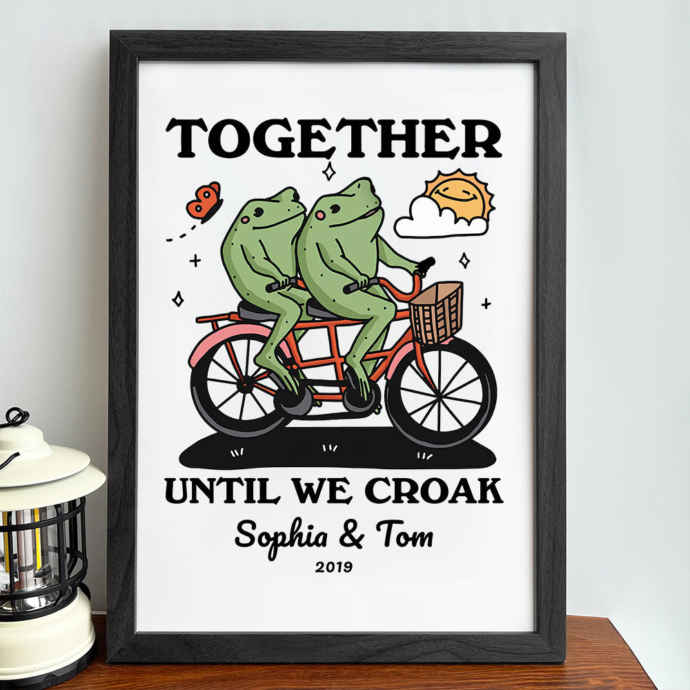 Personalized Frog Illustration Print Frame