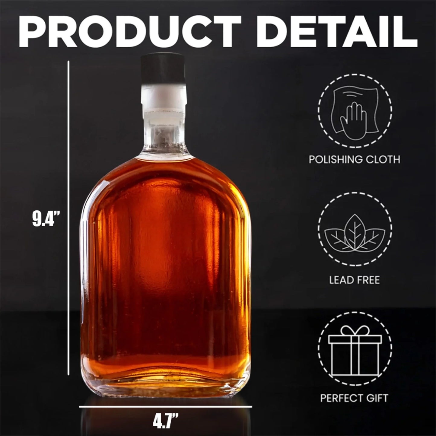 Personalized Whiskey Bottle - Father's Day, Gift For Dad, Grandpa