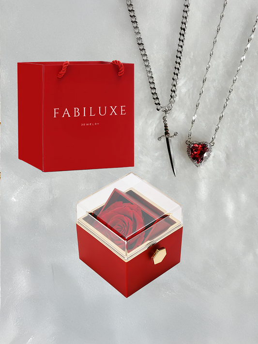 Eternal Rose Box - W/ LoveKnight Necklace