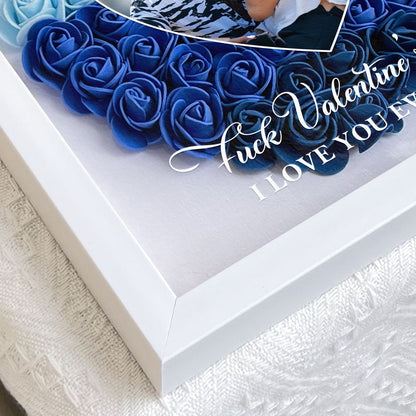 Personalized Photo Flower Shadow Box