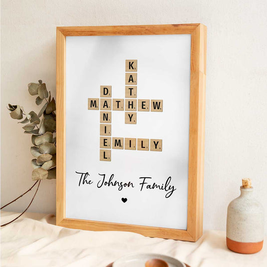 Personalized Canvas - "Crossword Art"
