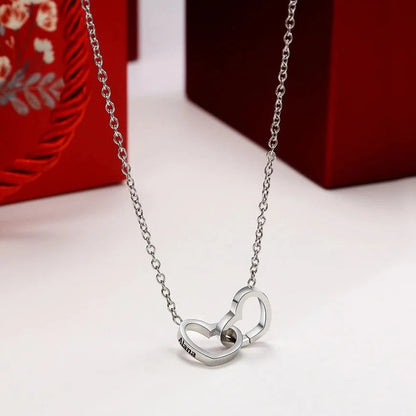 Eternal Rose Box - w/ Engraved Heart Necklace