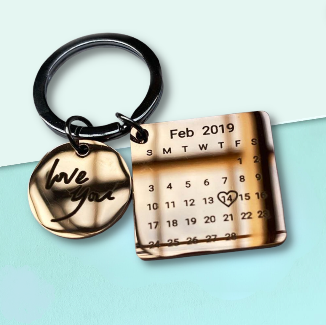 MoonLove Calendar Keychain