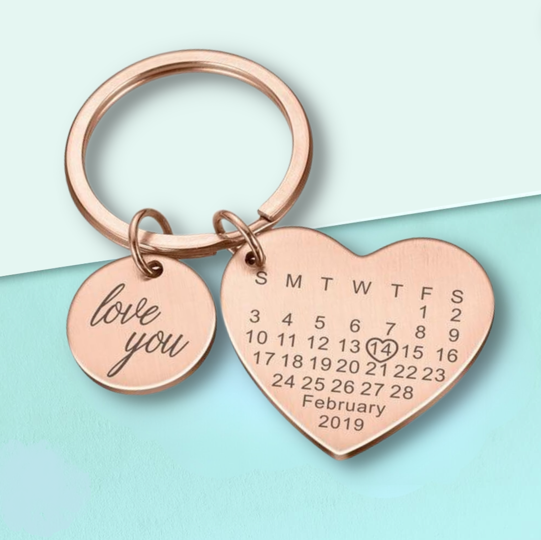 MoonLove Calendar Keychain