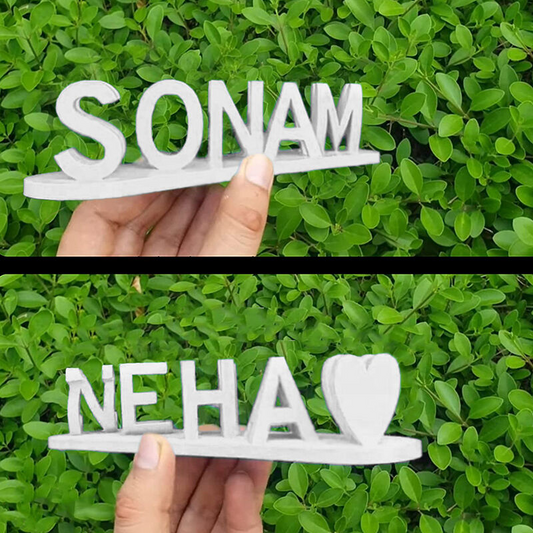 Custom 3D Dual Name Illusion Love