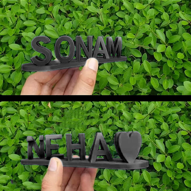 Custom 3D Dual Name Illusion Love