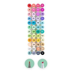 48-Color Double Tipped  Ohuhu Art Marker Set